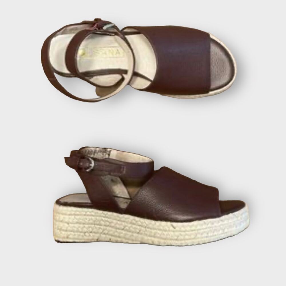 Sol Sana SAMMIE ESPADRILLE FLATFORM BY SOL SANA In Maroon 38/7